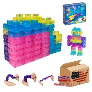 40 blocs empilables souples en TPE, jouets sensoriels pour tout-petits, sans danger pour les doigts, extensibles, fabriqués aux États-Unis - Product Image 3