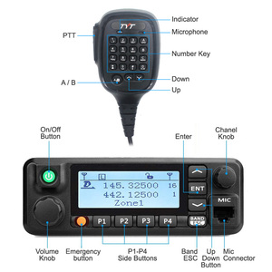 วิทยุสื่อสารเคลื่อนที่ TYT MD-9600 GPS แบบสองย่านความถี่ DMR กำลังส่ง 50 วัตต์ สำหรับรถยนต์ รถบรรทุก วอล์คกี้ทอล์คกี้ - Product Image 6
