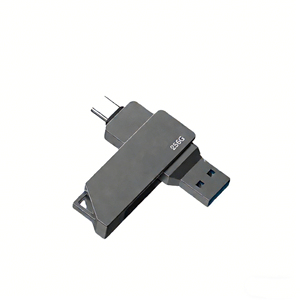 Clé USB rotative personnalisable avec logo, interface double USB 3.0 Type C, plusieurs capacités, cadeau promotionnel d'entreprise - Product Image 5