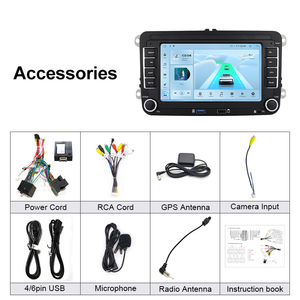 Autoradio Android 2DIN GPS avec support de tableau de bord pour CC <span class=keywords><strong>Fabia</strong></span> Skoda Octavia Golf Passat Polo Jetta, écran IPS 2+32 Go - Product Image 6