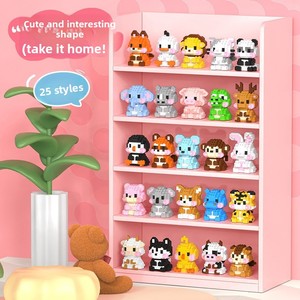 Compatible con Bloques <span class=keywords><strong>de</strong></span> Construcción, Adornos Educativos con Temática Animal, Figuras <span class=keywords><strong>de</strong></span> Dibujos Animados, Rompecabezas, Juguetes para Niñas - Product Image 1