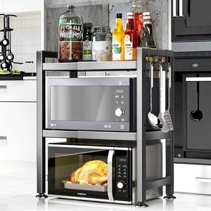 Estante Moderno para Horno de Microondas, Tipo Doble Independiente, Multifuncional, Plegable, de Metal, para el Hogar, de Fácil Instalación - Product Image 4