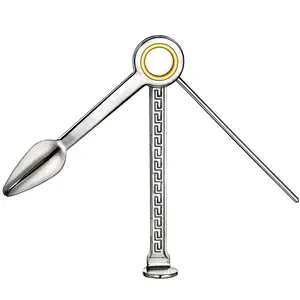 Vente en gros 3 en 1 Outil de nettoyage de pipe à tabac en acier inoxydable Tamper Pick Spoon Reamer Tools