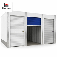 Unidades de Almacenamiento Prefabricadas de Metal para Interiores, Unidad de Almacenamiento en Alquiler, Pared Divisoria, Sistema de Puerta Enrollable