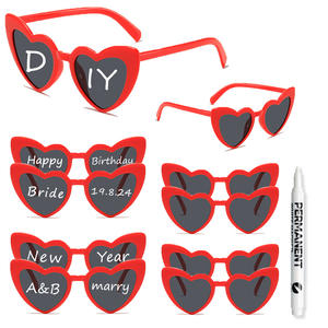 Combo <span class=keywords><strong>de</strong></span> 10 Pares <span class=keywords><strong>de</strong></span> Gafas <span class=keywords><strong>de</strong></span> Sol con Forma <span class=keywords><strong>de</strong></span> Corazón, Unisex, para Fiestas y Vacaciones, Gafas con Forma <span class=keywords><strong>de</strong></span> Corazón - Product Image 5