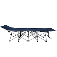 Cama de Campaña Plegable Compacta, Cama Plegable Ligera para Exteriores con Tela Impermeable, Bolsa de Almacenamiento y Diseño de Montaje Rápido