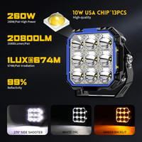 Nueva llegada 5 pulgadas mejores vainas de luz LED 12V 24V Tirador Lateral todoterreno foco para camiones para modelos Silverado Hilux 6000K