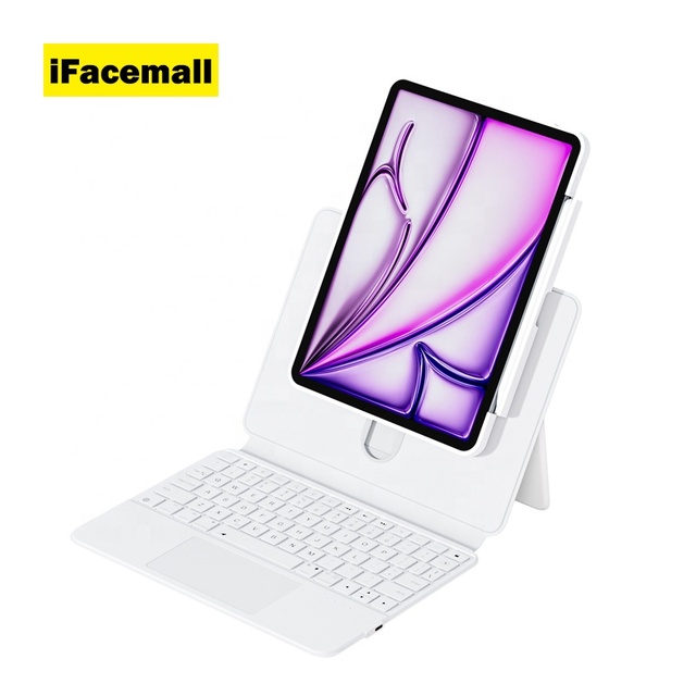 For iPad 10th Gen 10.9 2022 iPad A16 2025 360 Magic Keyboard Folio With RGB Backlit Trackpad Custom BT Wireless Keyboard Case