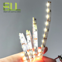Corps en cuivre de bande de LED flexible DC12V 5mm 120 Leds 3014 avec émission latérale IP20 pour la publicité