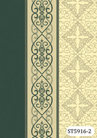 Nappe de table de luxe imperméable, résistante à l'huile et à la chaleur, facile à nettoyer, avec bordure bleue vintage et motif géométrique pour table à manger