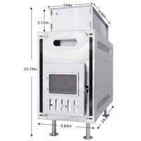 Estufa de Sauna Portátil de Acero Inoxidable Luling, Calentador de Sauna Resistente para Exteriores, para Acampar, Jardín y Uso en Todas las Estaciones