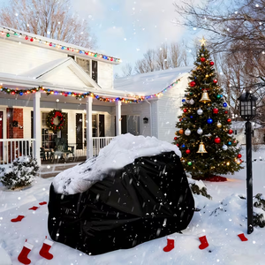 Housse de protection robuste OEM pour tondeuse autoportée, tondeuse à gazon et tracteur, compatible avec des plateformes de 54 pouces maximum, housse de rangement universelle - Product Image 5