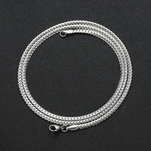 Chaîne en acier inoxydable NK cryptée de 3 mm, Collier Hip Hop en acier inoxydable, Collier de mode Tanjing Lijing - Product Image 1