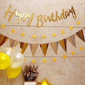 Bannière Métallique en Or Rose, Plusieurs Couleurs, <span class=keywords><strong>Fanion</strong></span> Tirant Triangle Drapeau <span class=keywords><strong>Guirlande</strong></span> Pour Mariage, Anniversaire, Fête de Poule, Décor Extérieur - Product Image 4
