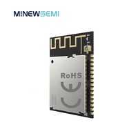 Módulo Bluetooth MinewSemi MS88SFA8 nRF52840 con PA/LNA Integrado, Módulo BLE de Larga Distancia de 600m con Bluetooth Mesh, Opción U.FL, USB