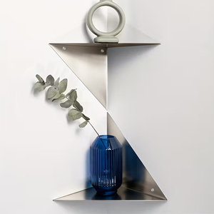 Estante Esquinero <span class=keywords><strong>de</strong></span> Acero Inoxidable, Decoración para el Hogar, Baño, Dormitorio, Cocina, Sala <span class=keywords><strong>de</strong></span> Estar, Organizador <span class=keywords><strong>de</strong></span> Almacenamiento, Estantes Flotantes <span class=keywords><strong>de</strong></span> Pared - Product Image 1