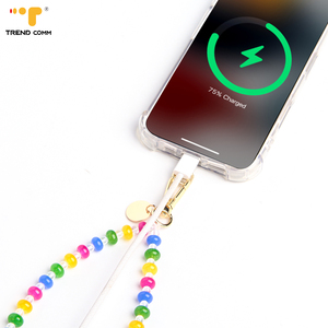 Coloré perlé téléphone sangle Smartphone étui cristal bracelet perle téléphone portable breloque Bracelet chaînes pour <span class=keywords><strong>iPhone</strong></span> 13 14 15 16 17 - Product Image 6