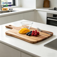 Planche à découper en acacia grande et portable, très vendue, avec poignées des deux côtés, pour la préparation et le service en cuisine, planche à découper en noyer