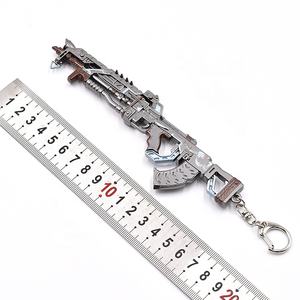 Porte-clés modèle de pistolet VK47 du jeu populaire <span class=keywords><strong>APEX</strong></span> <span class=keywords><strong>Legends</strong></span>, en alliage de zinc métallique, jouet miniature de 16 cm pour sac ou décoration de clés - Product Image 6
