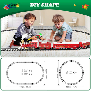 <span class=keywords><strong>Jouets</strong></span> de <span class=keywords><strong>train</strong></span> télécommandés pour enfants, fumée, lumières et sons, ensembles de trains de Noël pour autour de l'arbre, jouet de <span class=keywords><strong>train</strong></span> de Noël - Product Image 3