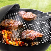 Barbecue portable moderne en fonte avec télécommande - Barbecue extérieur sans fumée pour le camping et l'utilisation en extérieur