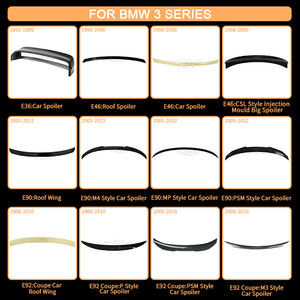 HS pièces automobiles ABS fibre de carbone voiture aileron de <span class=keywords><strong>toit</strong></span> arrière aile Touring aileron de <span class=keywords><strong>coffre</strong></span> pour <span class=keywords><strong>BMW</strong></span> série <span class=keywords><strong>3</strong></span> E91 Touring - Product Image 3