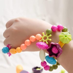 Plus de 1000 attaches en plastique pour perles, perles pour la fabrication de bijoux, kit d'artisanat, fournitures artistiques, jouet éducatif pour filles de 2 à 4 ans - Product Image 2
