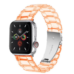 Nuovo cinturino colorato moda donna uomo plastica trasparente trasparente I cinturino cinturino in acrilico per Apple Watch Series 8 7 6 <span class=keywords><strong>5</strong></span> 4 - Product Image 4