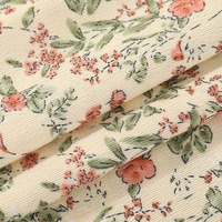 Kain Corduroy Grosir Motif Bunga Kecil 3mm Kain Poliester Berkualitas Tinggi Pakaian Anak Gaun Tekstil Rumah Koper Kemeja