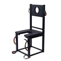Ensemble complet de chaise de bondage en gros avec cadre métallique stable et sangles de fixation réglables pour jeux adultes
