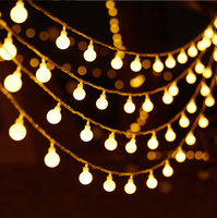 Guirlandes lumineuses LED RGB, ampoules colorées pour Noël et les événements, matériau en plastique et en verre, ensemble pour enfants, 1,5 m, lumineuses et festives