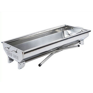 Large Square Portable Camping Stainless Steel Foldable Charcoal BBQ Grill <b>Table</b> <b>for</b> Five Plus People - Product Image 3