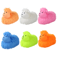 2025 nouveau OEM Shaggy Puffer Relax Stress moutons jouets balle animaux en peluche jouets lumière LED Fidget jouets pour enfants