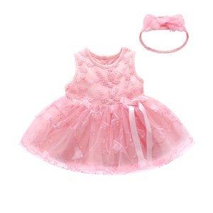 Vestito da Battesimo per <span class=keywords><strong>Neonata</strong></span>, Abito Bianco da Cerimonia per Bambina, Vestito in Pizzo per Bebè 3 <span class=keywords><strong>6</strong></span> 9 <span class=keywords><strong>Mesi</strong></span> - Product Image 2