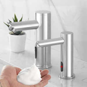 Distributeur automatique <span class=keywords><strong>de</strong></span> savon mousse sans contact en acier inoxydable avec capteur infrarouge mural moderne pour toilettes, hôtels, salles <span class=keywords><strong>de</strong></span> <span class=keywords><strong>bain</strong></span> commerciales - Product Image 4