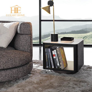 Muebles de dormitorio de lujo, mesitas de noche, gabinete de madera, mesa de noche personalizada para proyectos hoteleros, dormitorio, villa - Product Image 2