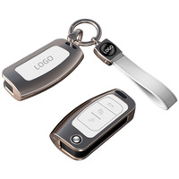 Étui de protection personnalisé en alliage de zinc pour porte-clés de voiture Ford Edge Mustang Mondeo Explorer Fiesta Business Wind Style