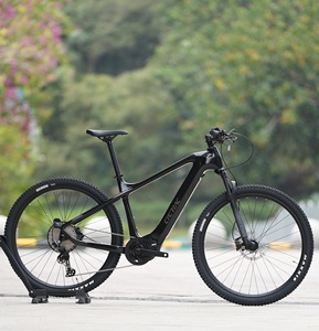 Venta al por mayor de fábrica: Bicicleta eléctrica de montaña de carbono EM8 con motor central de 48V 500W 750W, 27.5/29 pulgadas, M6100/12s+m560/500w+48v14a, High Bike - Product Image 1