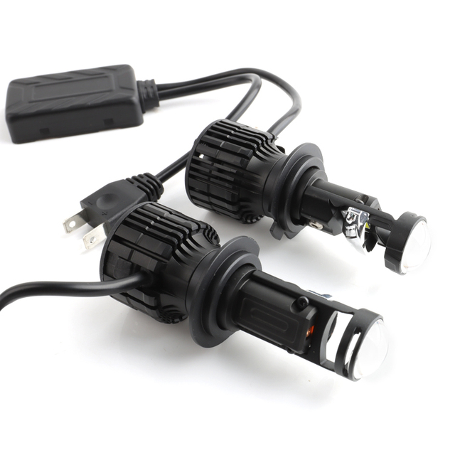 T03 H4 Mini Led Projector Headlight Lens 110W 12000LM H4 H7 Led Projector Headlight Mini Bi Led Lens