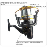 Moulinets de pêche à la traîne HYD 3000-9000 Taille 12+1 Roulements à billes Grand moulinet de pêche à la traîne Moulinet de pêche en métal Moulinet de pêche à la carpe Moulinet de surfcasting