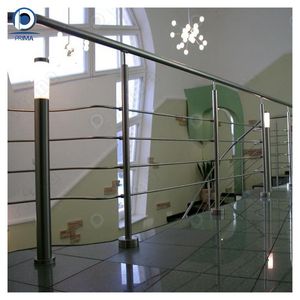 Clôture Ronde Personnalisable Prima <span class=keywords><strong>pour</strong></span> Cours de Maisons Individuelles, Terrasses et Balcons – Garde-corps à Barres Rondes - Product Image 4