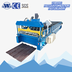 Ibr Roof <b>Sheet</b> Roof <b>Tile</b> Making Machine Metal <b>Tile</b> Roll Forming Machine Single Layer Trapezoidal Roll Forming Machine - Product Image 1