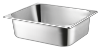 Conteneur alimentaire de style américain en acier inoxydable, bac Gastronorm GN 1/2 avec couvercle pour équipement de cuisine d'hôtel