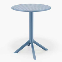 Table de salle à manger ronde en plastique PP moderne, design élégant, pour restaurant et maison – Approvisionnement direct usine, excellentes ventes