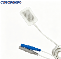 CERESENSO Patch Microphone Piezoélectrique Jetable pour Capteur Anti-Ronflement, pour Systèmes de Diagnostic d'Apnée du Sommeil (PSG)