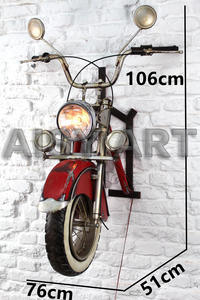 โมเดลรถจักรยานยนต์<span class=keywords><strong>ฮา</strong></span>ร์เล<span class=keywords><strong>ย์</strong></span>แบบย้อนยุคทำด้วยมือของตก<span class=keywords><strong>แต่ง</strong></span>แบบอ่อนสำหรับด้านหน้าการออกแบบสถาปัตยกรรมโลหะสำหรับบาร์กาแฟ - Product Image 3