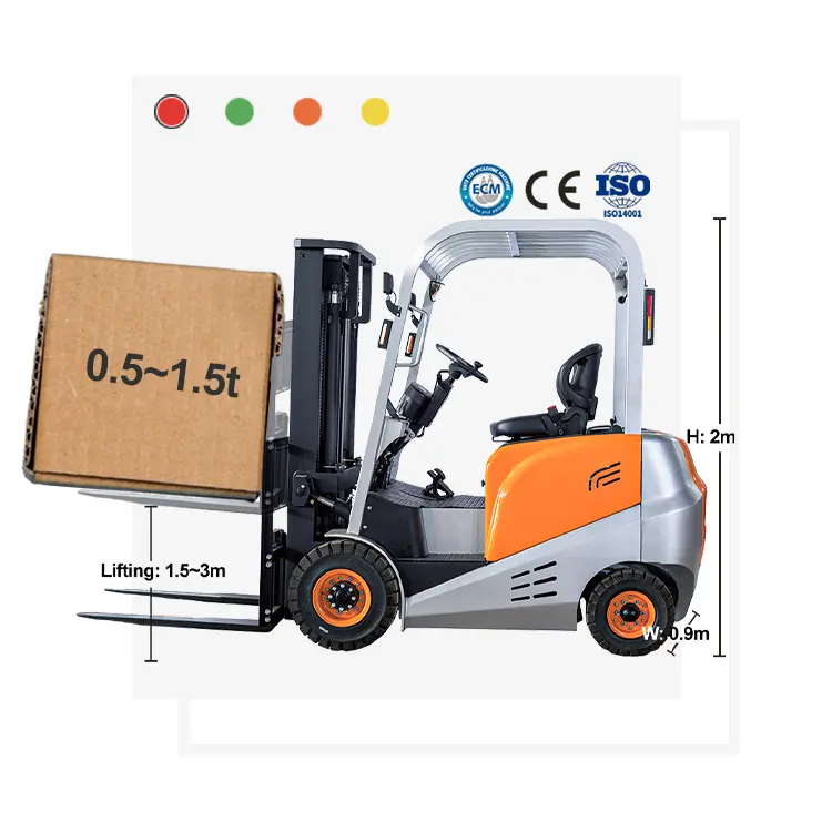 bf china suppliers weight lifter equipment skid steers and 3 wheel small 1.5t 2t mini electric lifter forklift stacker