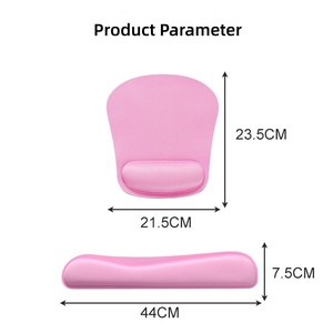 Custom Logo Non-slip Base Soft Memory Foam Ergonomic Mouse Pad with Wrist Support for Office Business - Product Image 4