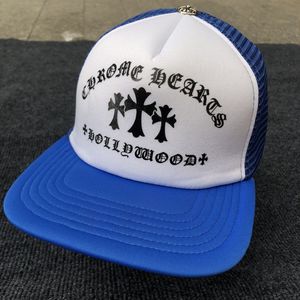 Chrome Hearts Baseball Cap Mesh Breathable Embroidered <b>Cross</b> Design Style Unisex Hat Custom Embroidery Cotton Outdoor - Product Image 4