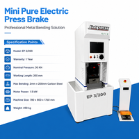 Prensa Plegadora CNC Servoeléctrica de 3T y 200mm, de Bajo Consumo y Silenciosa, para Piezas Metálicas de Pequeñas Cantidades